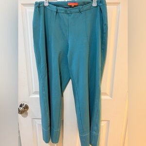 Vilagallo Blue Chinos Versatile and Stylish White stitching